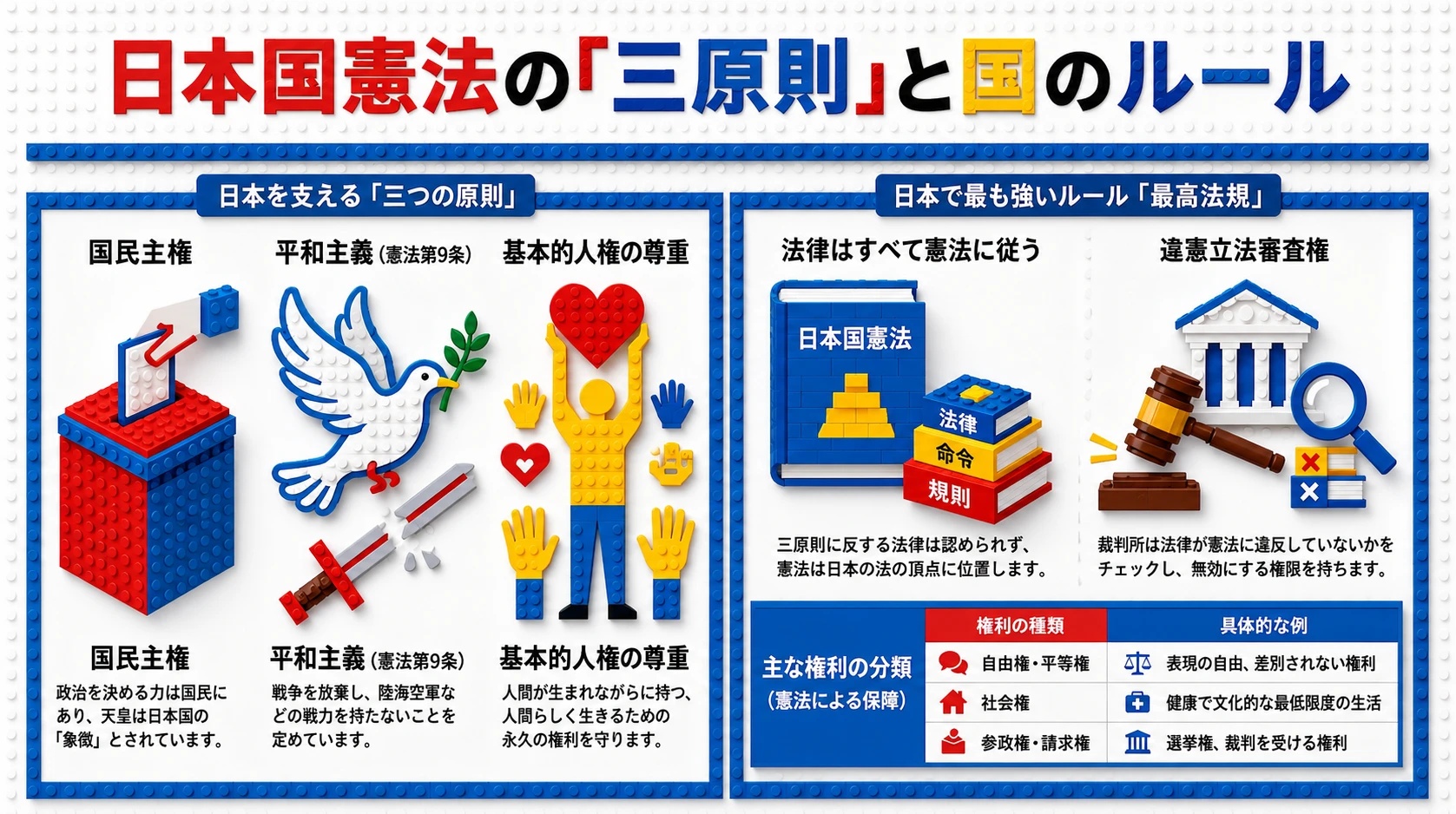 日本国憲法の三大原則！！