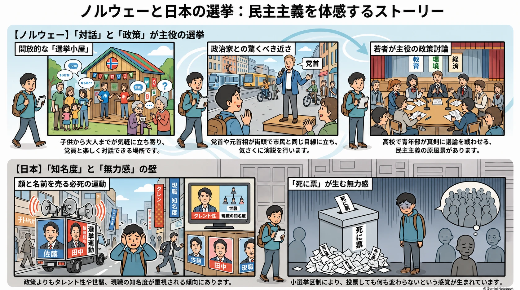 小選挙区制と比例代表制の違い